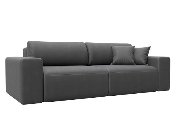 Диван прямой Лига-036 НПБ Классик Искусственная замша серый - Вид 1