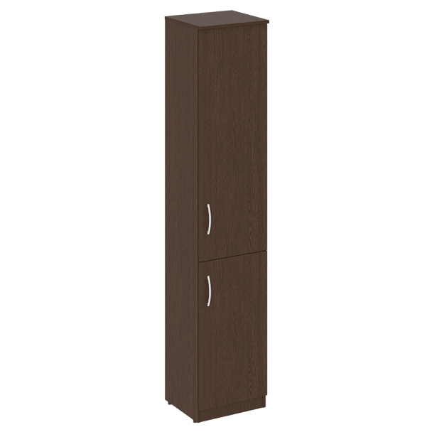 Nova S Шкаф высокий узкий (1 низкая дверь ЛДСП, 1 средняя дверь ЛДСП) В.СУ-1.3 (R) Венге 388*360*1915 - Вид 1