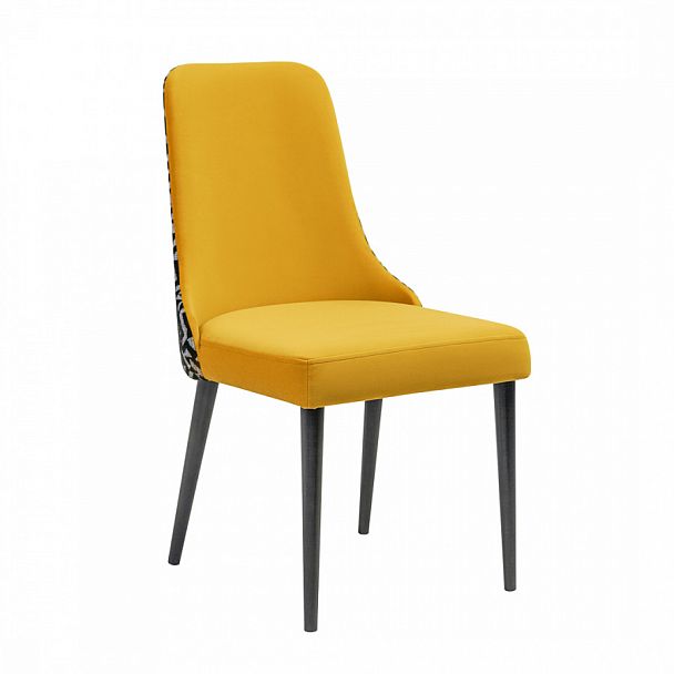 Стул Kongsberg без прострочки, микровелюр Avelina 9116, спинка elegancia 900, морилка чёрная - Вид 1