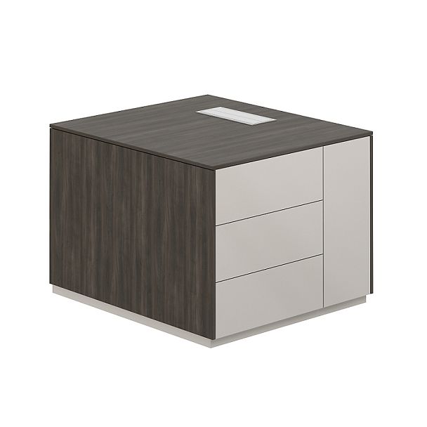 Тумба опорная Atlas 800x900x630 обвязка BT, фасады GS, правая - Вид 1