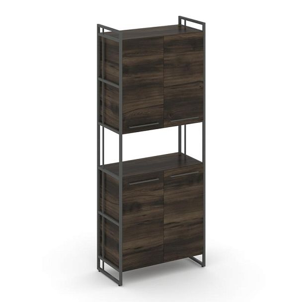 Rift Шкаф 5 ниш широкий RF.SS-52 Дуб Мали/Металл Антрацит 420*396*2010 - Вид 1