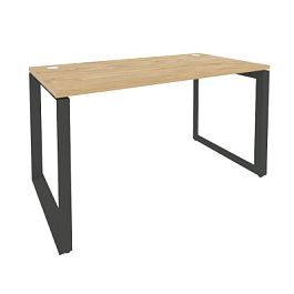 Onix Стол рабочий на О-образном м/к O.MO-SP-3.7 Тиквуд светлый/Антрацит металл 1380*720*750 - Фото предпросмотра
