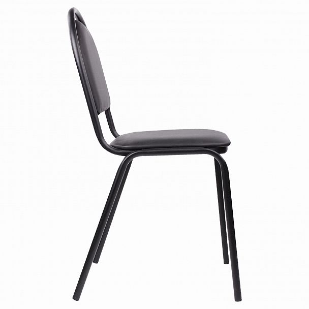 Стул для посетителей РС00Л, черный каркас, кожзам черный - Вид 4