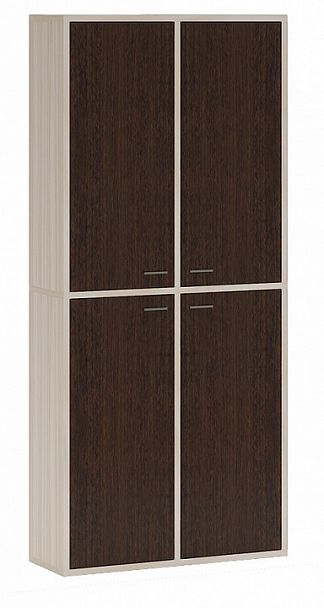 Шкаф книжный Домино СУ(ш2в2)+4ФГ Венге/Карамель - Вид 1