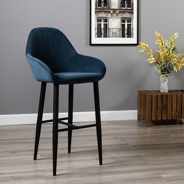 Кресло Бар.Kent Diag blue/черный - Вид 10