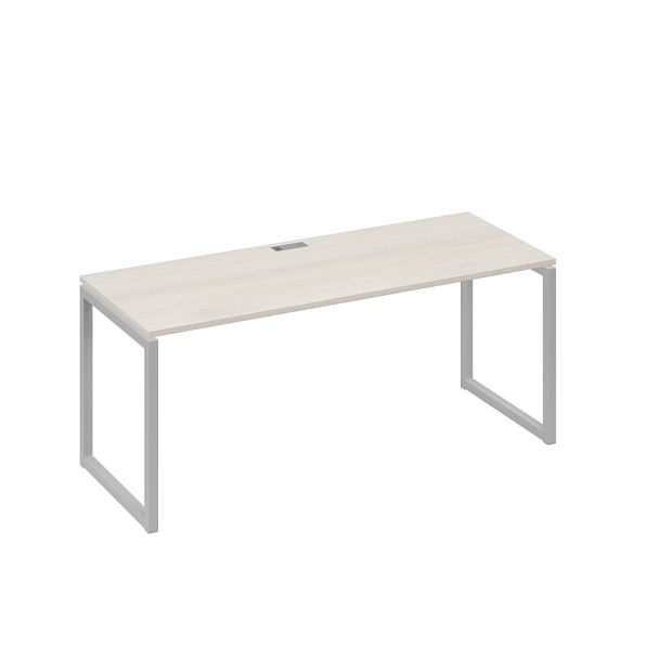 Стол письменный на металлокаркасе QUATTRO A4 А4 Б4 016 БП дуб / металлокаркас серый - Вид 1