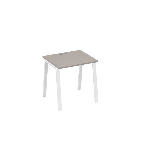 Стол письменный на металлокаркасе TRE A4 А4 Б3 011 БП мокко премиум / металлокаркас белый - Вид 1