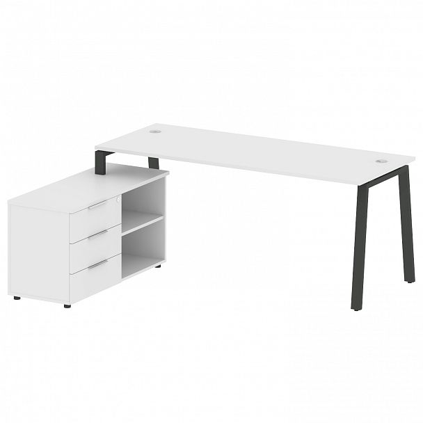 Рабочая станция "Metal System" БА.РС-СТС-2.5 белый/антрацит - Вид 2