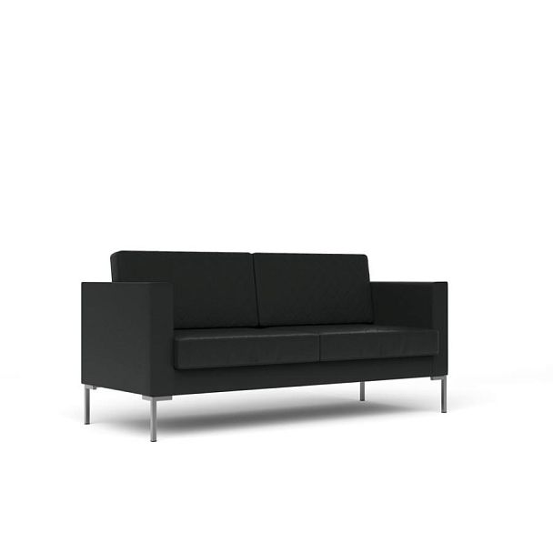 Диван 3-местный Мальта / Malta malta-3 экокожа черная CN1114 - Вид 1