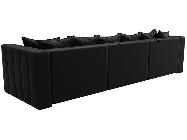 Диван угловой Лига-052 НПБ Лонг угол универсальный Экокожа коричневый - Вид 5