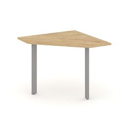 Style Project Next Угловой элемент переговорного стола SN-59.UPRG-001 Тиквуд Светлый/Металл Серый 980*980*750 - Фото предпросмотра