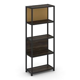 Shelf Mobile Стеллаж 5 уровней 1 секция VR.LT-STK-503.08 Дуб Мали/Металл Черный/W-31 800*400*2000 - Фото предпросмотра