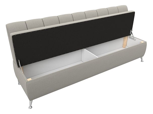 Диван кухонный прямой Кантри Рогожка бежевый - Вид 6