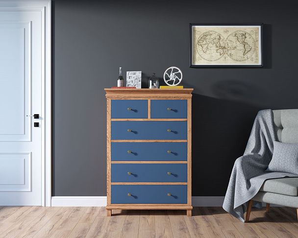 Комод "Jules Verne" высокий из березы и ясеня JV35ETGYB - Вид 2