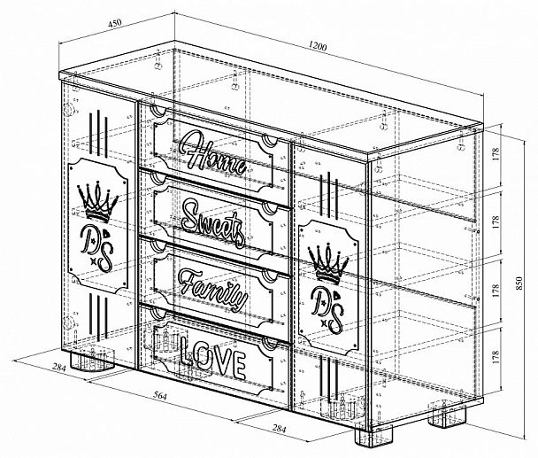 Тумба ДримСтар ДС-13 - Вид 4