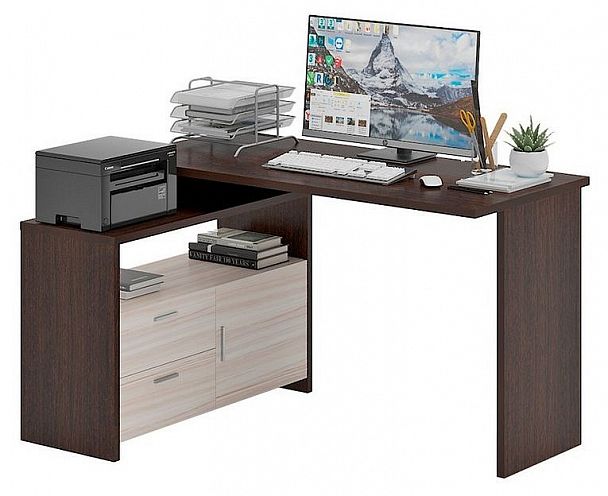 Стол письменный Домино Lite СКЛ-ПРЯМ130+ТБЛ - Вид 2