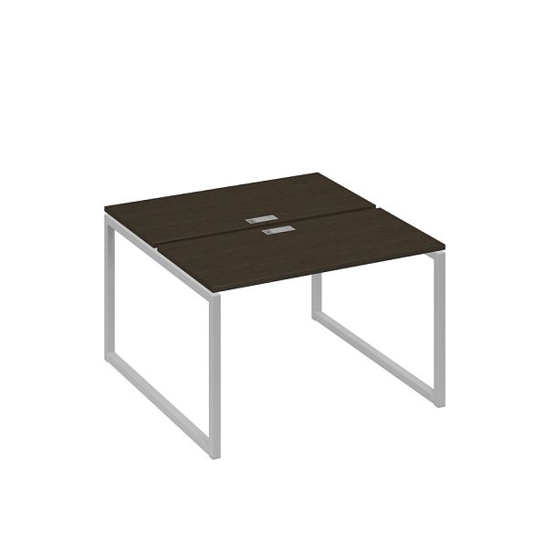 Рабочая станция с опорами QUATTRO (2х120) A4 А4 Б4 170 БП венге / металлокаркас серый - Вид 1