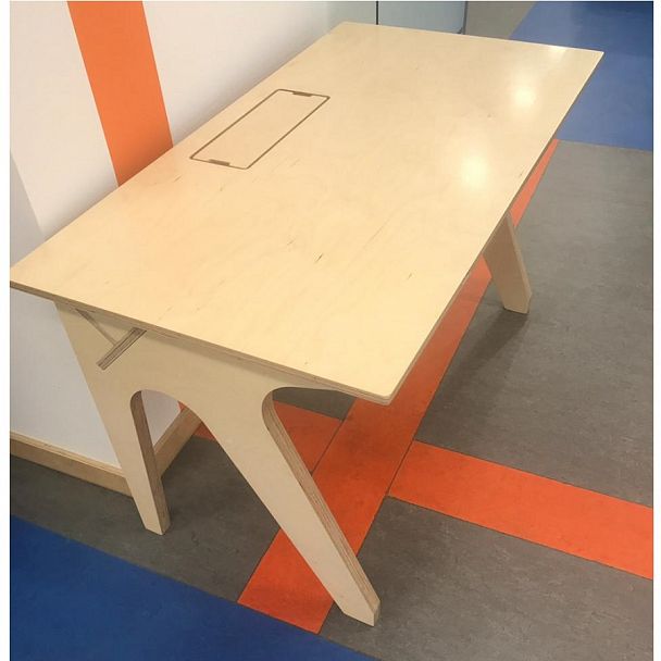 Стол парта фанера, 1-местная, н/рег., 6 гр - Вид 1