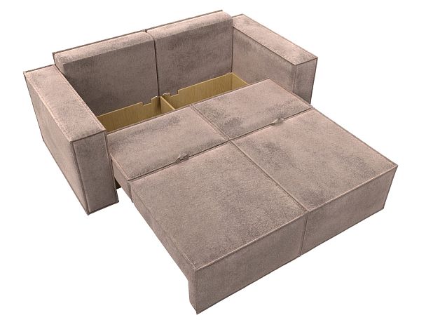 Диван прямой Куба мини Велюр бежевый - Вид 8