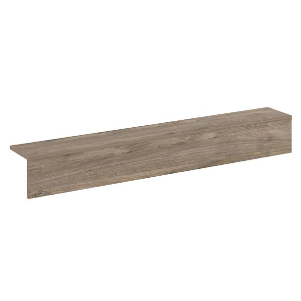 Накладка прямая низкая на 2 модуля "Onix" О.R-NP.N-138.2 тиквуд темный - Вид 1