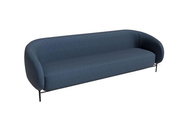 Belt Диван трёхместный BLT-3 Сан 19/Металл Черный 2210*850*730 - Вид 1