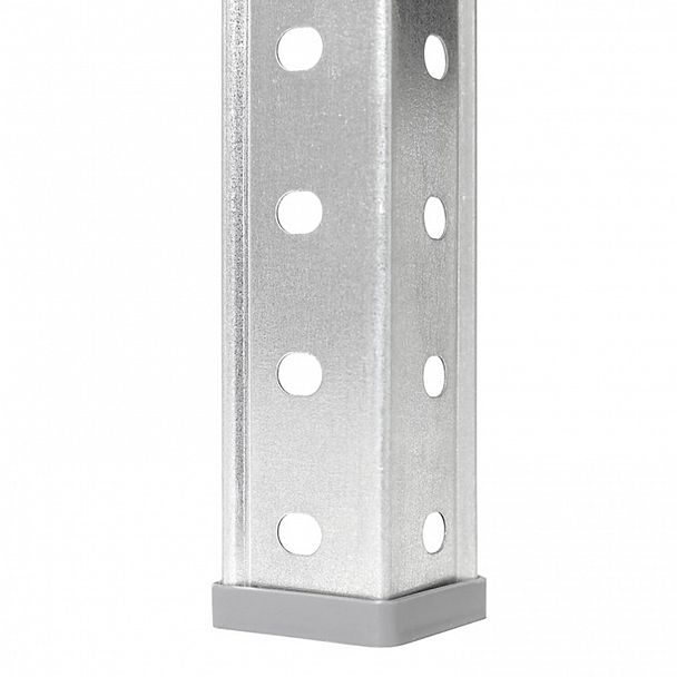 Стеллаж металлический ПРАКТИК "ES" облегченный (1450х750х300 мм), 4 полки, оцинкованная сталь, S24099033458 - Вид 6