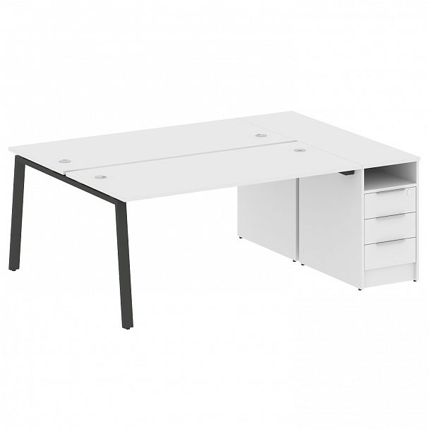 Рабочая станция "Metal System" БА.РС-СТП-2.4 белый/антрацит - Вид 1