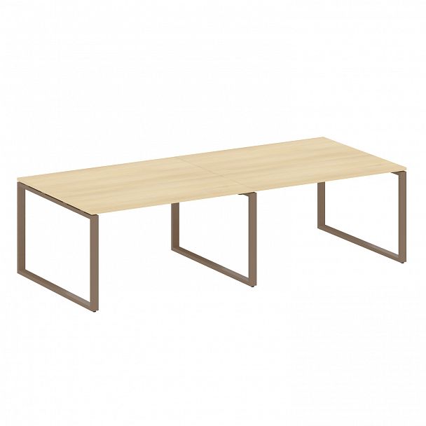 Стол для переговоров "Metal System" БО.ПРГ-2.3 акация/мокко - Вид 1