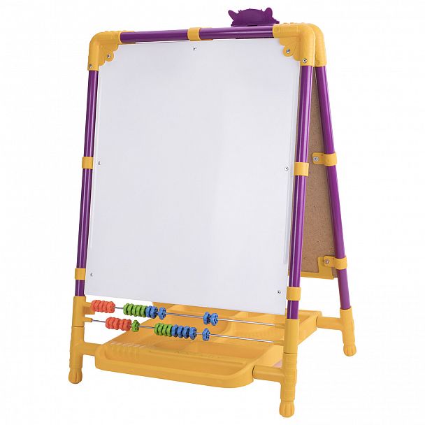 Мольберт растущий для мела/магнитно-маркерный, 53х46 см, BRAUBERG "NIKA KIDS", сиреневый, 238050 - Вид 6
