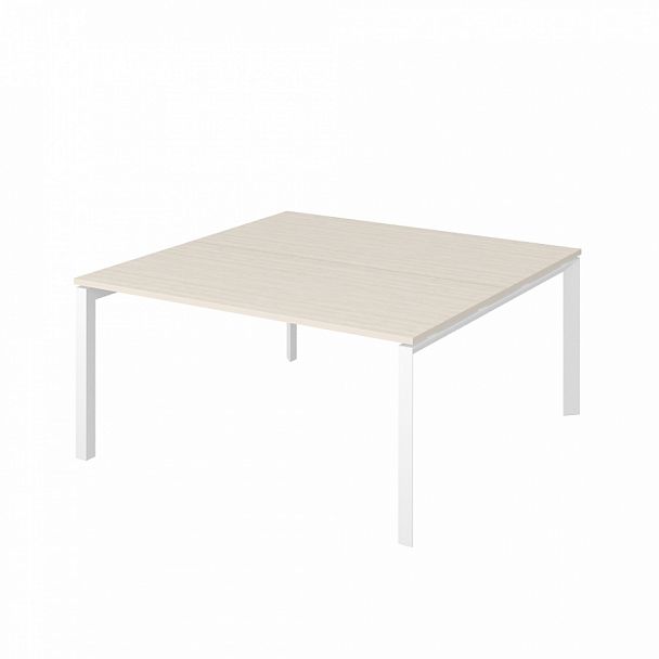 Рабочая станция на металлокаркасе "Столы для персонала" ПК-ТНП-СР160Х160Н2/МК/БЭ-В2-876 дуб альпийский - Вид 1