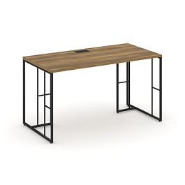 Rift Стол письменный RF.SP-013 Сандал Янтарный/Металл Черный 1380*700*750 - Фото предпросмотра