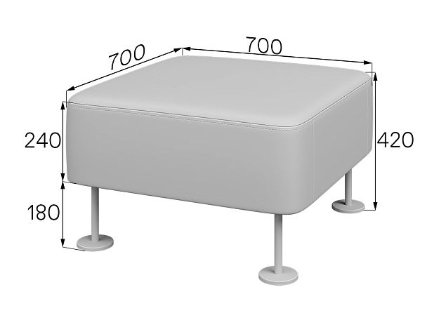 Модуль соединительный Legato 35x70x33 чёрный - Вид 7