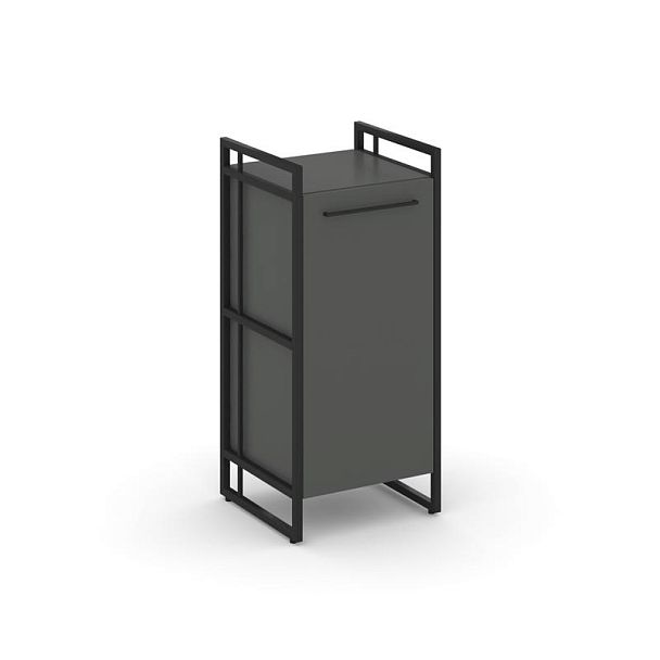 Rift Шкаф 2 ниши узкий RF.SU-21 (R) Антрацит/Металл Черный 420*396*924 - Вид 1