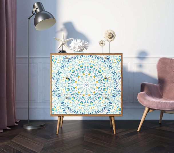 Комод Berber три ящика 46 принт арт BB40/Print_46 - Вид 5