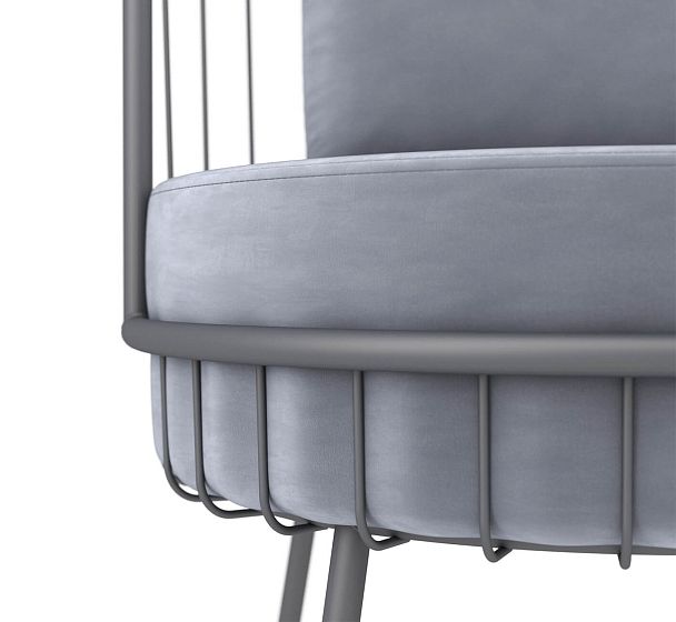 Диван Sheffilton SHT-SF8 стальной серый/графит муар - Вид 5