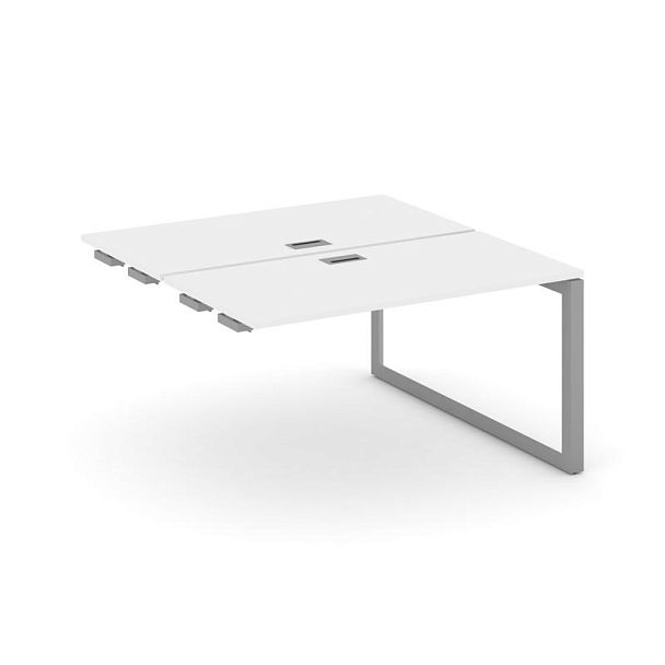 Style Project Next Стол-приставка к опор. элем. SN-59O.DPRS-021 Белый/Металл Серый/Серебро Заглушка 980*1632*750 - Вид 1