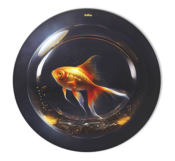 Столешница Sheffilton SHT-TT32 60 стекло/МДФ лунная ночь - Вид 1