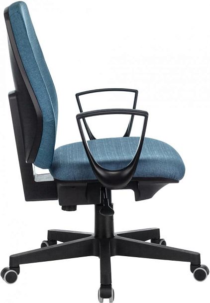 Кресло Бюрократ CH-545 синий 38-415 крестов. пластик - Вид 2