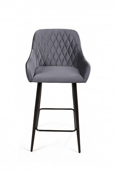 Стул полубарный Robert, бархат серый 27 - Вид 3