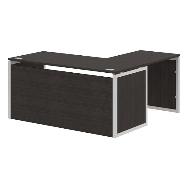 Стол угловой XQPCT 1615H Дуб Юкон Модерн/Алюминий 1600х1500х750 XTEN-QP - Вид 1