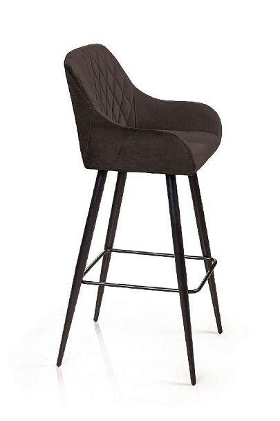Стул барный Robert, бархат антрацит 14 - Вид 3
