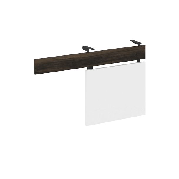 Concept Царга стола с опорной тумбой CN.CST-001 Дуб Мали/Белый Бриллиант/Металл Черный 830*18*458 - Вид 1