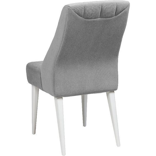 Комплект деревянных мягких стульев Лорелин Белый/Серый велюр, 4 шт. - Вид 5