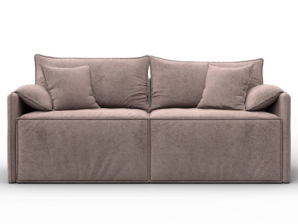 Диван прямой модульный Лига-106 Велюр бежевый - Вид 2