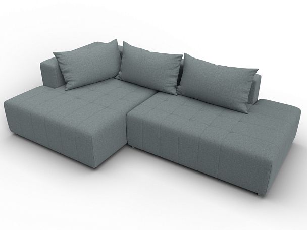 Диван угловой Лига-103 НПБ угол левый Рогожка серый - Вид 6