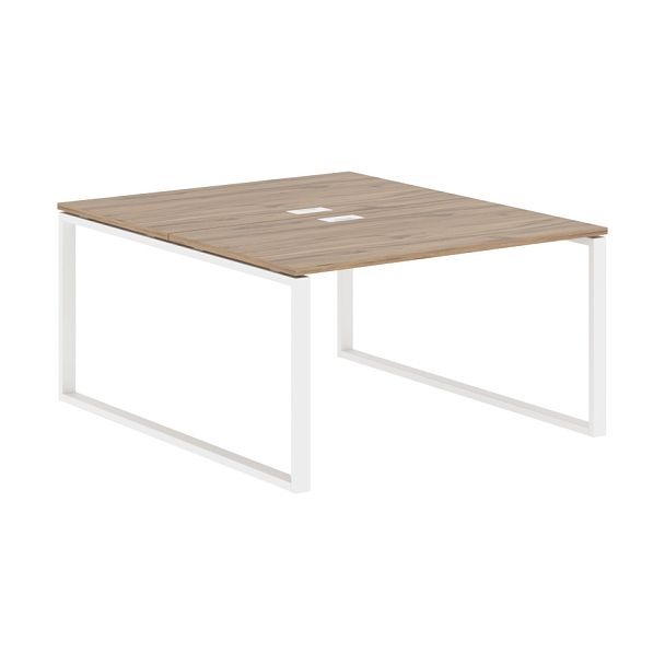 Стол 2-х местный EQWST 1316 Дуб Денвер светлый/Белый 1360х1606х750 EDIS - Вид 1