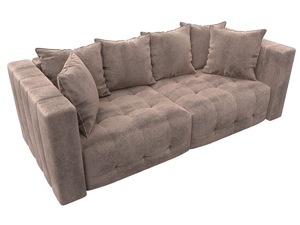 Диван прямой Лига-052 НПБ Велюр бежевый - Вид 6