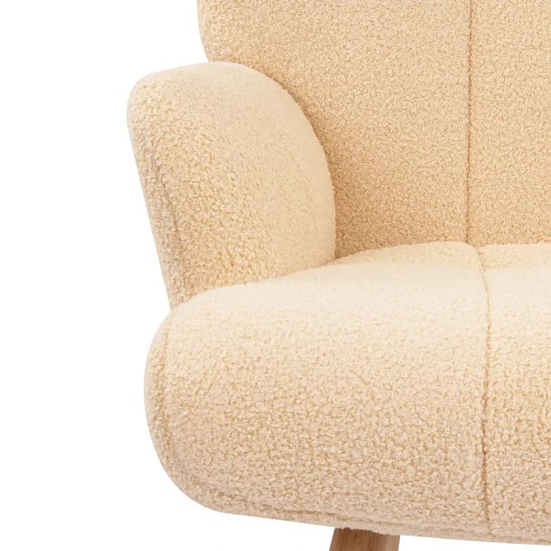 Кресло BRABIX "Soft LC-305", фактурная ткань букле (экомех), кремовое, 533146 - Вид 8