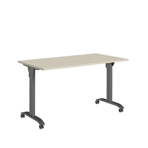 Стол мобильный складной Trend Metal 140x72x75 светлый дуб - Вид 1