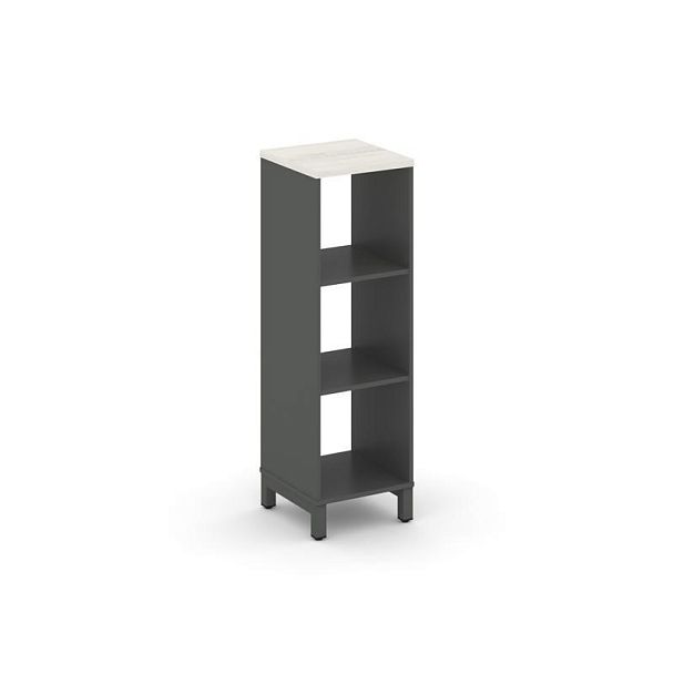 Style Project Каркас стеллажа 3 яр. SN.KS-310 Антрацит/Дуб Наварра/Металл Антрацит 387*400*1248 - Вид 1